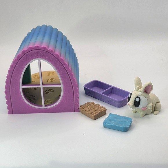 3D Printed Easter Bunny Rainbow Egg House Pet playset - Picture 4 of 5